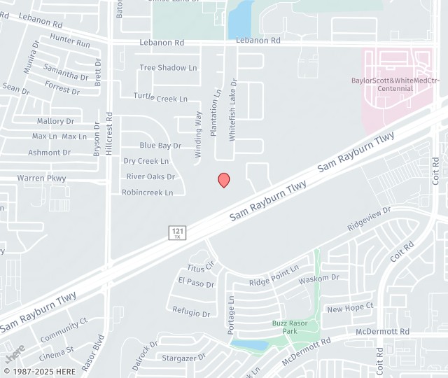 Location Map: 11500 TX HWY 121 Frisco, TX 75035