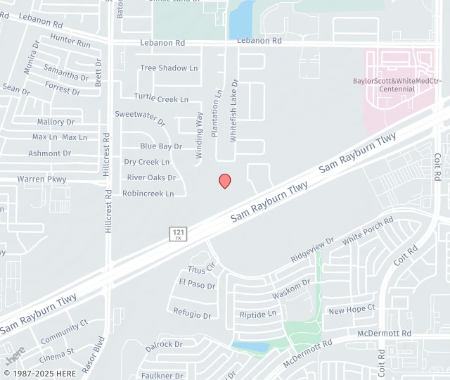 Location Map: 11500 TX HWY 121 Frisco, TX 75035